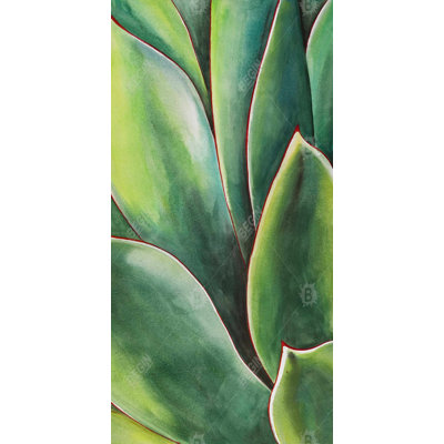 Watercolor agave plant - 15.75"x31.50" Desk mat