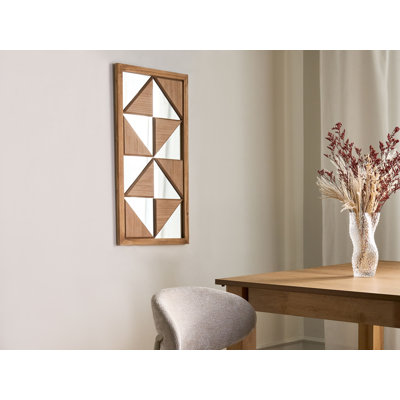 Solid Wood Rectangle Leaning Mirror