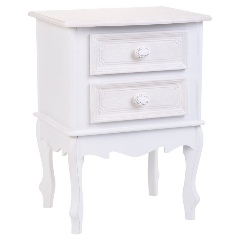 Linmore 42cm W Manufactured Wood Bedside Table