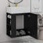Meuble-lavabo flottant de 20 po avec lavabo en céramique, petite armoire de rangement avec tablette ouverte-120263783