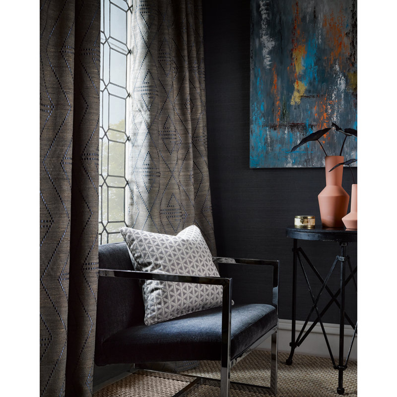 Dorset Coast Cross Channel Fabric, Navy