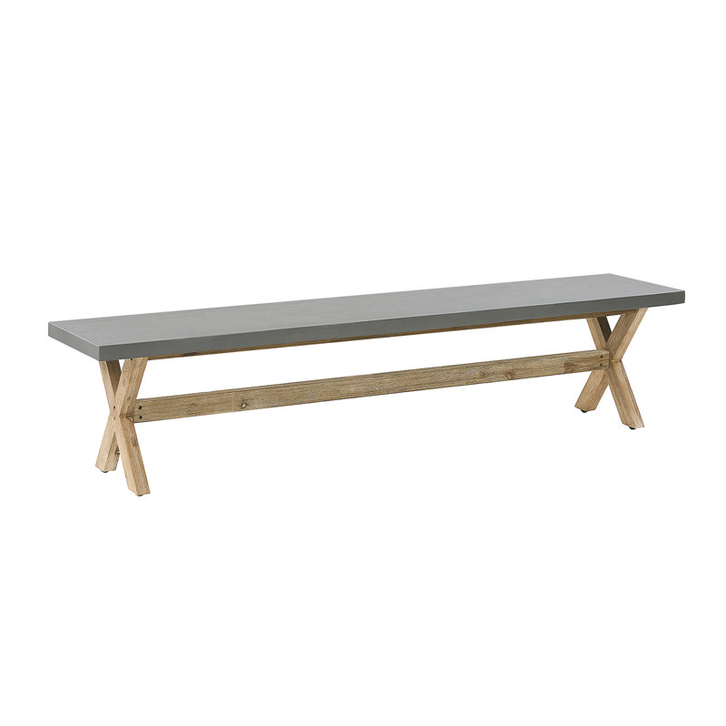 Valladares Solid Wood Acacia Outdoor Bench