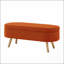 Banc de rangement avec repose-pieds ovale Luxury-125514315