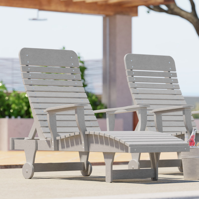 Chaise longue inclinable Signature, Gris clair