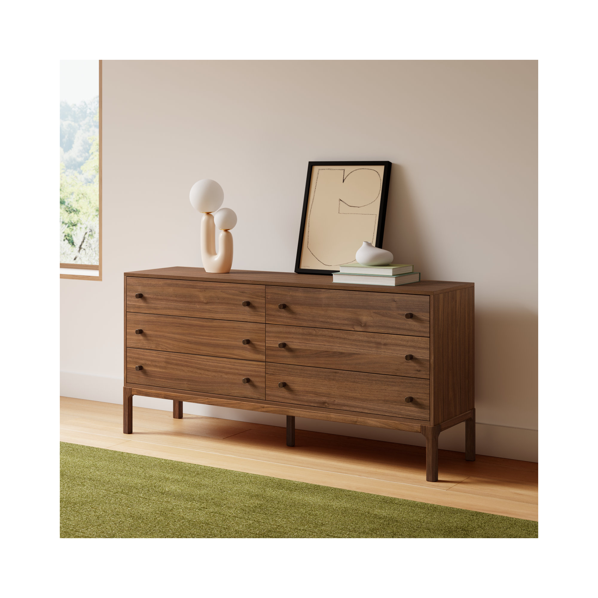 Jacobsen 6 - Drawer Double Dresser
