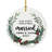 3.75'' Ceramic Ball Ornament