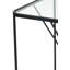 Butoves Glass Top Frame End Table