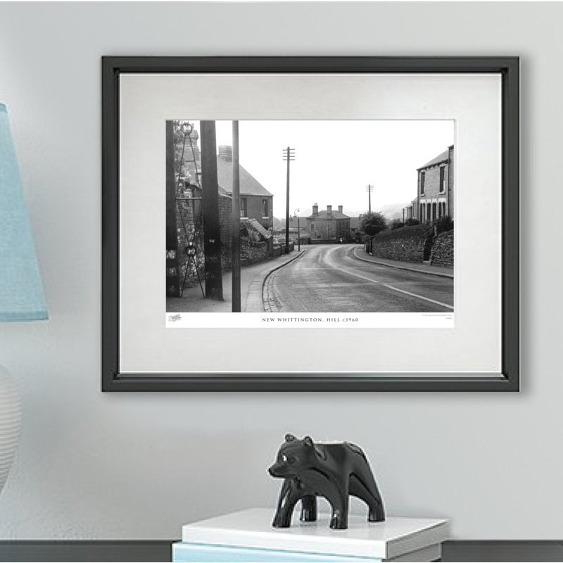 New Whittington, Hill C1960 - Single Picture Frame Print, 45cm H x 60cm W x 2.3cm D