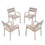 Fauteuil de patio empilable avec coussin Fiskeville-2069686930