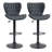 Swivel Upholstered Adjustable Height Counter Stool with Metal Frame-538647824