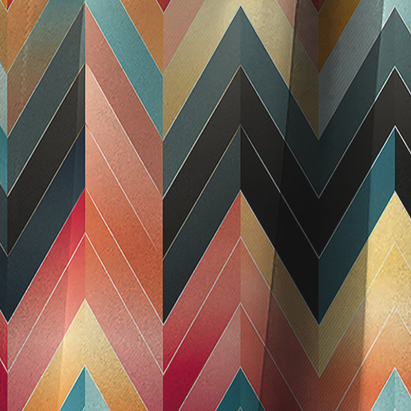 Tribal Essence Motif à chevrons I - Rideau à chevrons - Rideau à chevrons occultant - 1 panneaux, L 52 po x L 108 po