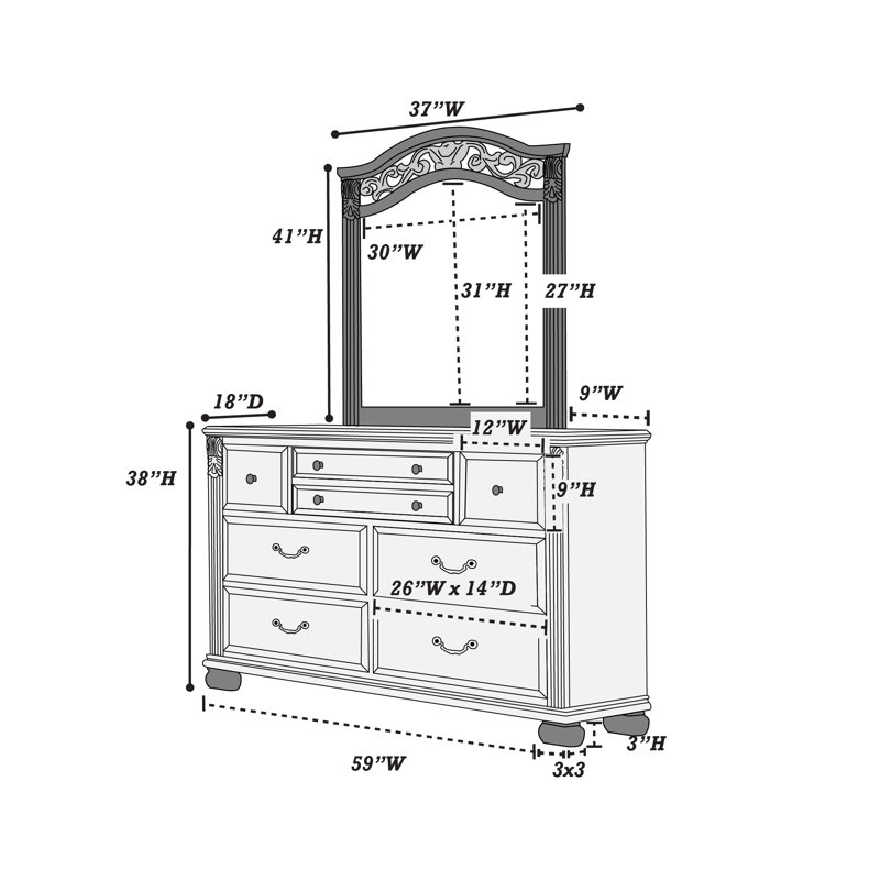 Ensemble de commode configurable Karrien