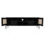 Arison Framingham Rattan TV Stand for TVs up to 55" Black Finish