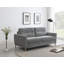 2 Seater Textured Fabric Sofa Bed-1171458832