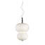 Ilargi - Luminaire suspendu à double sphère DEL à intensité variable S / 39/02 - Triac / 0 à 10 V à intensité variable - Verre opale blanc mat-73310739