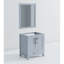 Gris foncé foncé 30 po Meuble-lavabo large avec 28 miroirs, 22 profonds, installation simple et rapide, rangement de tiroir et armoire-740296263