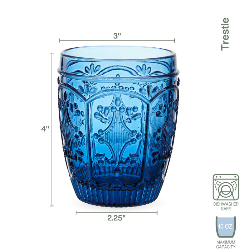 Verres à tréteaux, 10, Bleu