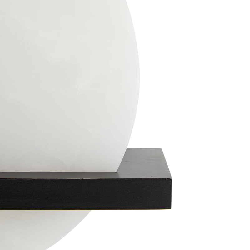 Savion 1 - Light Flush Mounted Sconce, Black