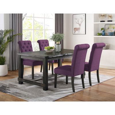Leviton Urban Style Wood Turned-Leg Dining Set