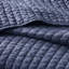 Très grand / très grand lit matelassé bleu marine - réversible avec microfibre et bourre de coton 3 pièces