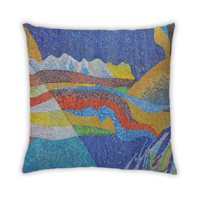 Coussin décoratif à mosaïque abstraite 51
