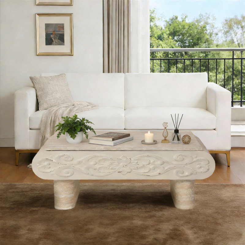 Table basse à plateau relevable, bureau en bois extensible moderne avec rangement caché pour les petits espaces