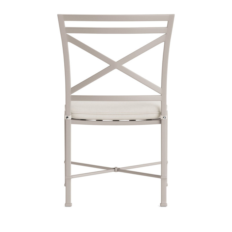 Venetian Outdoor Dining Side Chair, Fusion Natural, Tan, Dove Smooth