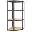 Saxon 40cm W Plastic Shelving Unit-1181983415