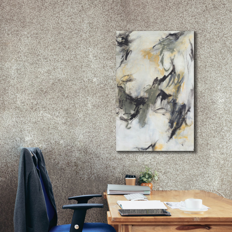 Orren Ellis «Long Note» par Valerie Corvin, art mural sur toile, 26 po x 40 po