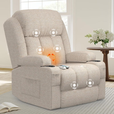 81cm Wide Lift Assist Home Theatre Recliner with Massager