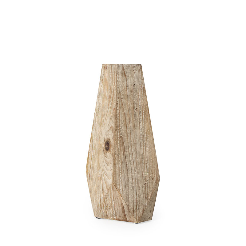 Huberdina Solid Wood Table Vase, 15" H x 5" W x 8" D