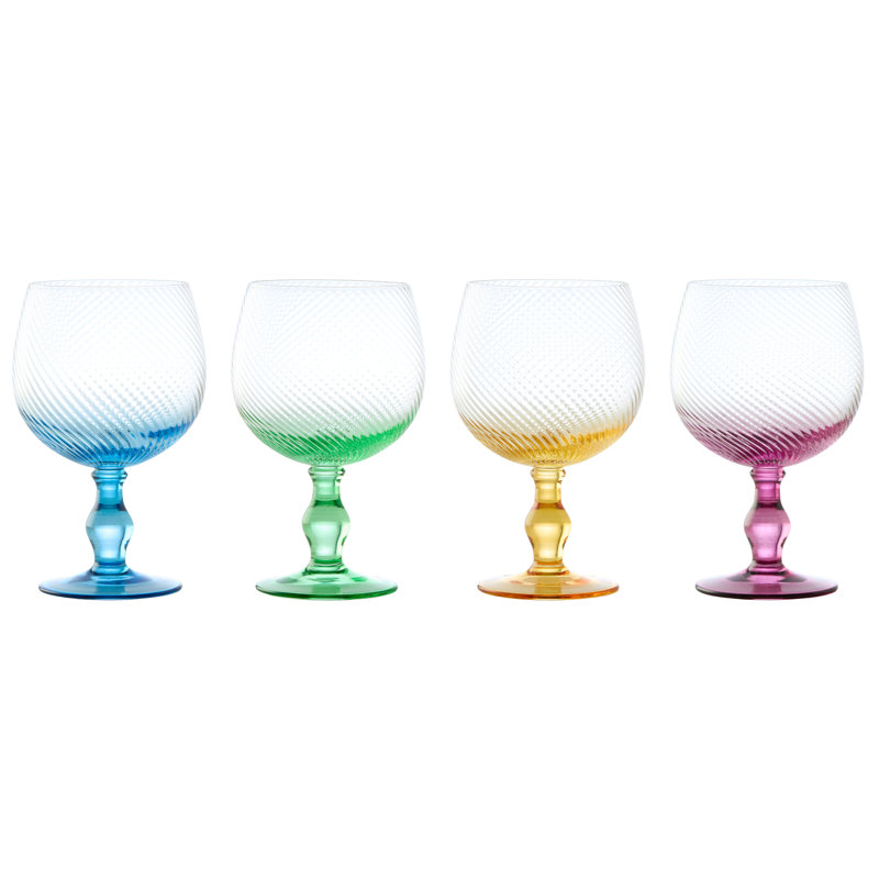 Tourbillon 23,75 oz Ensemble de verres à pied en verre