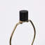 Lampe de table cylindrique en marbre blanc