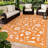Floral Outdoor Rug Patio Waterproof Foldable Reversible Plastic Straw Rug for RV Camping, Picnic, Beach, Balcony, Deck & Garden-1863580676-1863580673