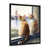 Impression noire sur toile encadrée