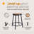 Felix Steel Stool, Assembly Ready-99356461-99356462-99356463