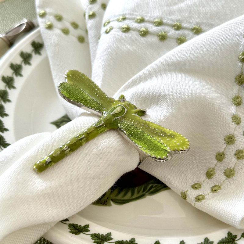 Dragonfly Green Napkin Ring