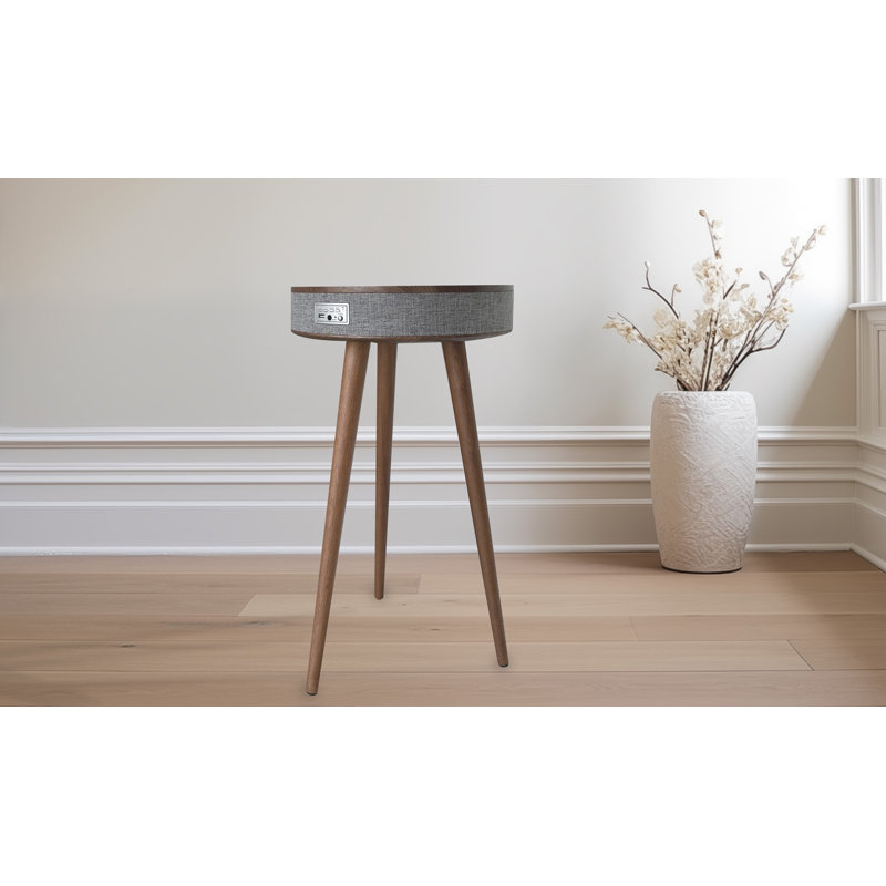 Mars Lite Smart Coffee Table With Bluetooth Spearker And Wireless Charger And Built-In Battery, Brown
