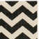 Tapis noir / beige en coton Arneshia