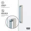 Porte de douche coulissante sans cadre avec verre transparent 3/8 po l 68-72 po x H 76 po Elan-98714494