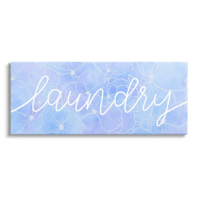 "Blue Laundry", art mural sur toile par Lil 'Rue