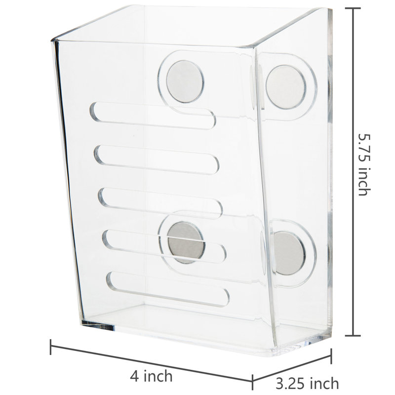 Acrylic Plastic Magnetic Office Supplies Pen Holder
