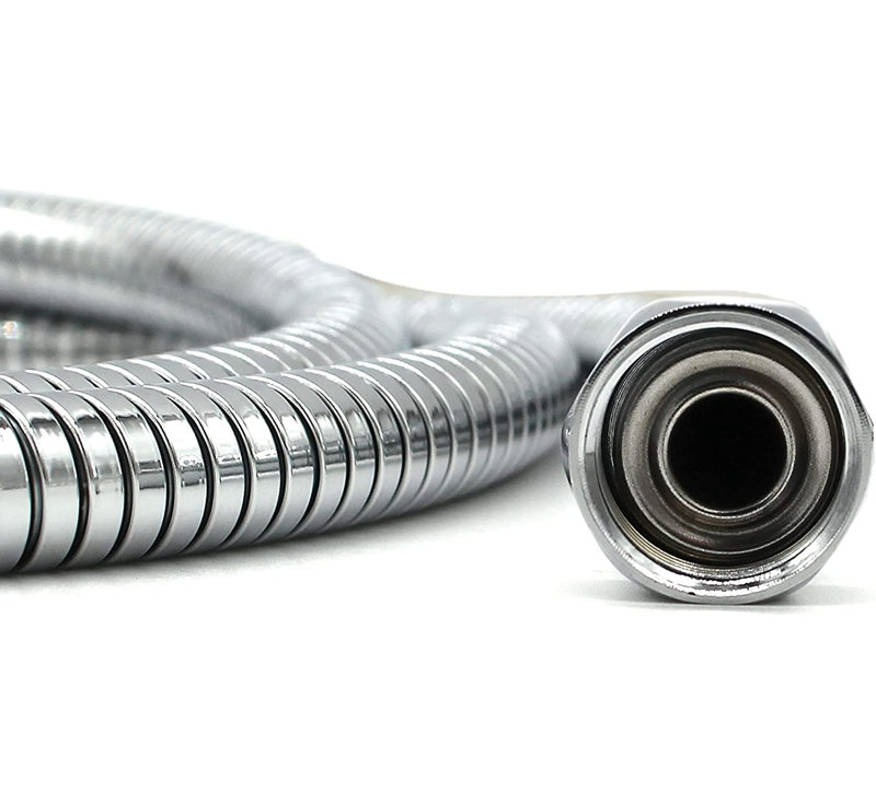 60" to 82" Polished Chrome Extendable Handheld Shower Hose