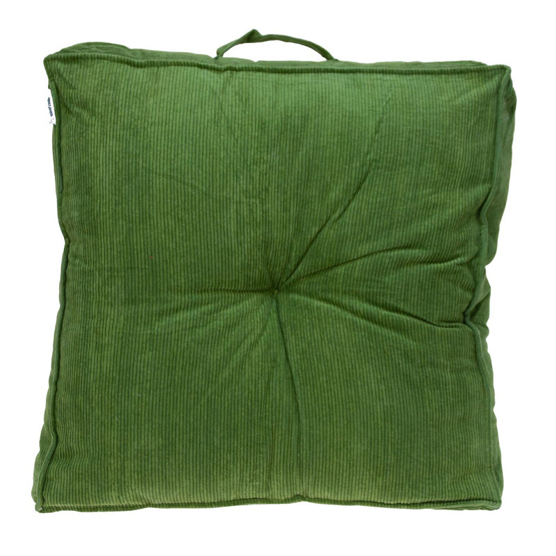 Parkland Collection Alena Transitional Floor Pillow, Green