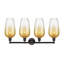 Flûte Brookhaven - 4 lumières - Abat-jour flûte Brookhaven ardoise - Éclairage pour meuble-lavabo-778691543