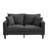 57 " High Resilience Loveseat Sofa, Wooden Frame 2 Seat Sofa, Comfy , Small Space Saving Modern Upholstered Sofa, Living Room Bedroom Apartment Small Space ,Dark Gray-1963320585-1970752138