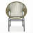 NUSA Outdoor Patio Wicker Chair Set, Green PE Rattan Sturdy Iron Frame, Weather-Resistant and Comfortable Seating for Two-167494676