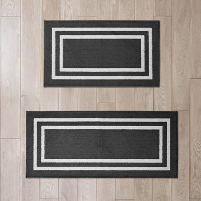 Nautica Double Line Machine Washable All Loop Tufted Rugs