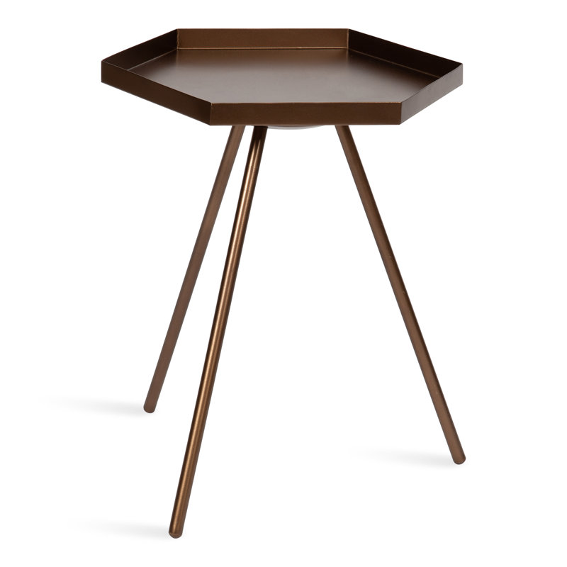 Alfie End Table, Bronze, Bronze
