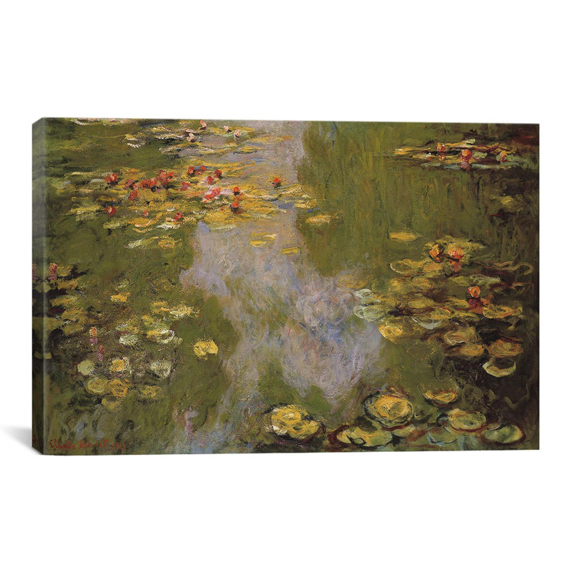 Nénuphars 1919, impression sur toile, H 18 po x l 26 po x P 0,75 po, 1